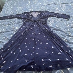 Maternity dress dark blue